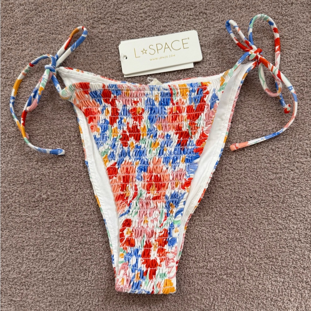 NEW - L*Space Aubree Bitsy Bottom - Flowers Forever - NWT